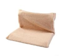 Letto per termosifone pieghevole da appendere, con robusta struttura in metallo e pile berbero, comodo cestino caldo per piccoli animali domestici, copertura facile da pulire (beige)