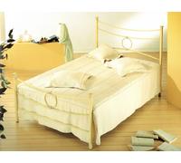 Letto piazza e mezza In Ferro Conca Nero, Bianco, Avorio, Verde, RETE a doghe