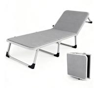 Letto Pieghevole con Materasso Confortevole, Lettino Militare per Adulti, Spugna Altamente Elastica, Supporto Confortevole, Che Consente di Dormire Più Profondamente(73CM)