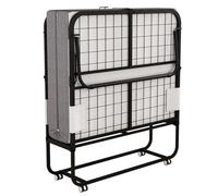 Letto pieghevole con materasso spesso in memory foam e copertura antipolvere, letto pieghevole portatile per una facile conservazione e soluzioni salvaspazio