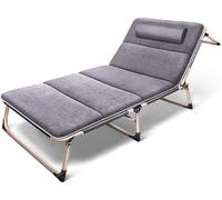 Letto pieghevole per pausa pranzo in ufficio, letto singolo estivo, sedia compatta di accompagnamento per il relax, design portatile e salvaspazio