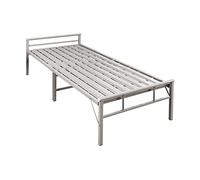 Letto pieghevole portatile con piattaforma imbottita, design silenzioso, contenitore sotto il letto e doghe in ferro per un forte sostegno, ideale per risparmiare spazio e comfort