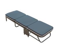 Letto pieghevole portatile con schienale regolabile, design salvaspazio arrotolabile per gli ospiti, 8 ruote a 360°, pieghevole e facile da riporre