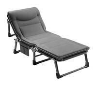 Letto Pieghevole Portatile for Dormire, Lettini da Campeggio for Adulti con Cuscino, Lettino da Tenda Leggero, Rinforzo con Rivetti Solidi, Tappetini Antiscivolo, Supporta 470 Libbre