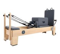 Letto Pilates Core in Legno d'Acero Bianco, Macchina per Modellare Il Corpo, Letto Yoga correttore, Letto Scorrevole a Doppia rotaia, Tre in Uno, Multifunzione, Attrezzatura per Il Fitness in STU