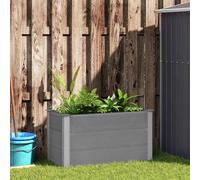 Letto Rialzato da Giardino in WPC 100x50x54 cm Grigio