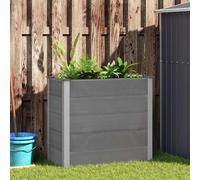 Letto Rialzato da Giardino in WPC 100x50x91 cm Grigio