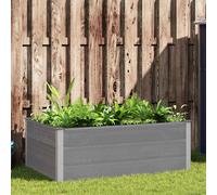 Letto Rialzato da Giardino in WPC 150x100x54 cm Grigio