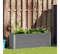 Letto Rialzato da Giardino in WPC 150x50x54 cm Grigio