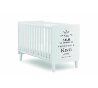 Letto Rockstar King Bianco con spondine mobili e alzarete