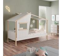 Letto Singolo a casetta Luba in Legno Massiccio - Un rifugio incantato per i Sogni del Tuo Bambino