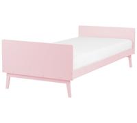 Letto singolo a doghe in legno di pino rosa pastello 90 x 200 cm Bonnac