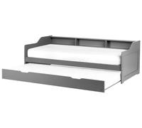 Letto singolo a scomparsa 90 x 200 cm Telaio a doghe a scomparsa Grigio Edern
