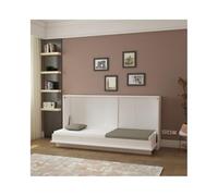 Letto Singolo a Scomparsa Life Bianco 215x38x108H
