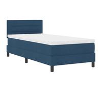 Letto singolo con molle insacchettate LED blu integrato design urbano