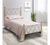 Letto Singolo in Ferro Battuto per Materasso Fuori Misura 90x190 90x200 100x200