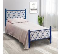 Letto Singolo in Ferro Battuto per Materasso Fuori Misura 90x190 90x200 100x200