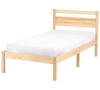 Letto singolo in legno di Pino chiaro con Rete a Doghe 90 x 200 cm Olendon
