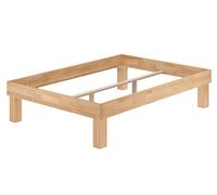Letto singolo / letto matrimoniale in legno di faggio oliato, larghezza a scelta