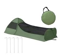 Letto singolo pieghevole pop-up - letto a baldacchino per dormire, a rete tascabile con doppia cerniera | Sacco a pelo impermeabile NET protezione portatile, grande attrezzatura da campeggio per