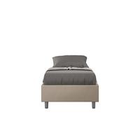 Letto Singolo Sommier 80x200 cm Senza Rete Azelia Tortora