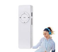 Lettore audio digitale MP3 - Mini audio ricaricabile, lettore musicale portatile da jogging con altoparlante integrato | Compact Music Gadget per carte di credito, strumento audio per escursioni