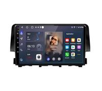 Lettore Auto Touch Screen per Honda Civic 10th 2016-2021 Ips Schermo Tattile Supporto Gps Navigatore Wireless Radio Carplay Android Auto Wifi Dab+ Bluetooth, 4 Nucleo 4G+64G