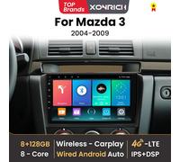 Lettore autoradio Android 14 per Mazda 3 BK Maxx Axel 2004-2009 Wireless CarPlay Android Auto 8Core Multimedia GPS 4G Wifi DSP