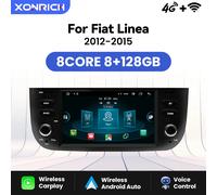 Lettore autoradio per Fiat/Linea/Punto Evo 2012-2015 sistemi intelligenti per auto Android per Wireless Apple Carplay 8GB + 128GB GPS 4G Wifi
