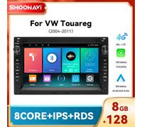 Lettore autoradio Wireless Carplay Android 14 per VW Volkswagen Touareg Transporter T5 4G Wifi GPS 8GB 128GB Navigazione DSP RDS