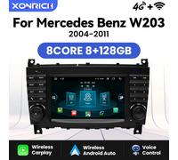 Lettore autoradio Wireless Carplay per Mercedes Benz classe C W203 W209 C180 W219 2004-2011 Android 14 Car Multimedia NO 2 Din GPS 8Core 4GB 64GB