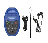 Lettore Biblico Audio, Meditazione Quotidiana Ricarica Solare Lettore Biblico Portatile di Grande Volume Portatile con Luce LED e Memoria 4G e Batteria Ricaricabile (BLUE)