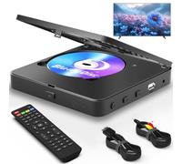 Lettore Blu Ray 1080P Blu-ray Disc Player per Home Cinema, Dolby Audio/DTS, riproduce tutti i DVD e Regione A 1 Blu Rays, supporta chiavetta USB da 128 GB, con cavo di connessione HDMI e uscita AV