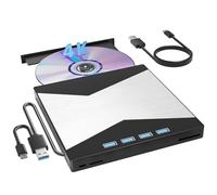 Lettore Blu-ray esterno 4K for laptop USB 3.0/lettore CD/DVD RW, masterizzatore con porta SD TF, unità ottica