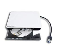 Lettore Blu-ray ultra sottile USB 3.0 esterno 4K UHD 3D Blu-ray Disc Playback per HP Omen 15 17 X 17 2S 17t 15t 2018 2019 gaming notebook PC, BD-RE BDXL 100GB 8X DVD M-Disc Burner unità ottica bianca