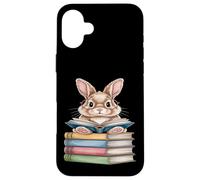 Lettore Bookworm Bunny Custodia per iPhone 16 Plus