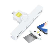 Lettore CAC USB C - Lettore di schede CAC ad accesso comune - Lettore CAC portatile USB C per Smart Card CAC, salute, identificazione governativa, banca IC, carta di credito, B: Tipo-c, Se référer au