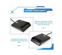 Lettore CAC USB C, Lettore di Schede CAC USB/Tipo C Doppio Connettore, CAC di Accesso Comune USB-A, per Windows 10/11, OS 10.15, Linux