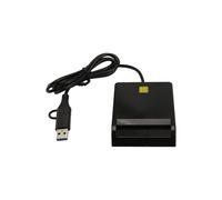 Lettore CAC USB C, Lettore di Schede CAC USB/Tipo C Doppio Connettore, CAC di Accesso Comune USB-A, per Windows 10/11, OS 10.15, Linux