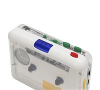 Lettore cassette bianco con convertitore a nastro USB ingresso AUX e CD software
