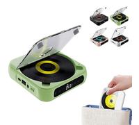 Lettore CD Bluetooth portatile, radio vintage, lettore audio digitale, suono Hi-Fi, riproduzione wireless e cablata, batteria ricaricabile, compatto e leggero, per viaggi, casa, auto