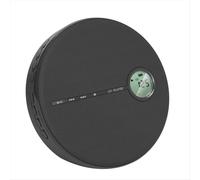 Lettore CD Bluetooth ricaricabile, lettore CD musicale per auto nero