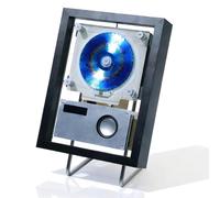 Lettore CD con Bluetooth 5.1, cornice musicale moderna montabile a parete, supporta CD, USB, radio FM, ingresso AUX, decorazione ideale per casa e ufficio per camera da letto, soggiorno, corridoio