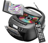 Lettore CD Con Custodia + Lettore Cassette Audio, AM/FM Radio Bluetooth, Stereo