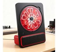 Lettore CD con telecomando, Bluetooth, jack da 3,5 mm, ricaricabile, qualità del suono HiFi, altoparlante full-range da 1,5 pollici