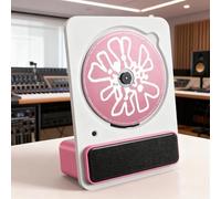 Lettore CD con telecomando, Bluetooth, jack da 3,5 mm, ricaricabile, qualità del suono HiFi, altoparlante full-range da 1,5 pollici