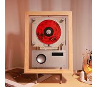 Lettore CD con telecomando e altoparlanti, montaggio a parete, Bluetooth 5.1 bidirezionale, supporta FM/USB/AUX, ideale per casa, galleria, decorazione ufficio