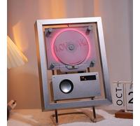 Lettore CD con telecomando e altoparlanti, montaggio a parete, Bluetooth 5.1 bidirezionale, supporta FM/USB/AUX, ideale per casa, galleria, ufficio