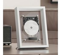 Lettore CD da parete con telecomando, uscita Bluetooth e AUX, cornice musicale decorativa per casa, ufficio e corridoio