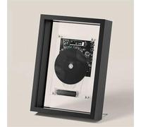 Lettore CD Da Parete, Cornice Decorativa For CD Musicali, Senza Altoparlante Integrato, Uscita Bluetooth 5.0/AUX Da 3,5 Mm, Con Telecomando, For Casa, Galleria, Ufficio(Black)